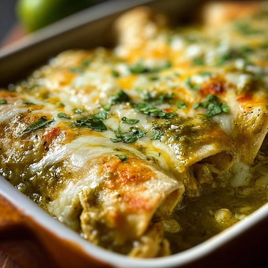 Green Chicken Enchiladas