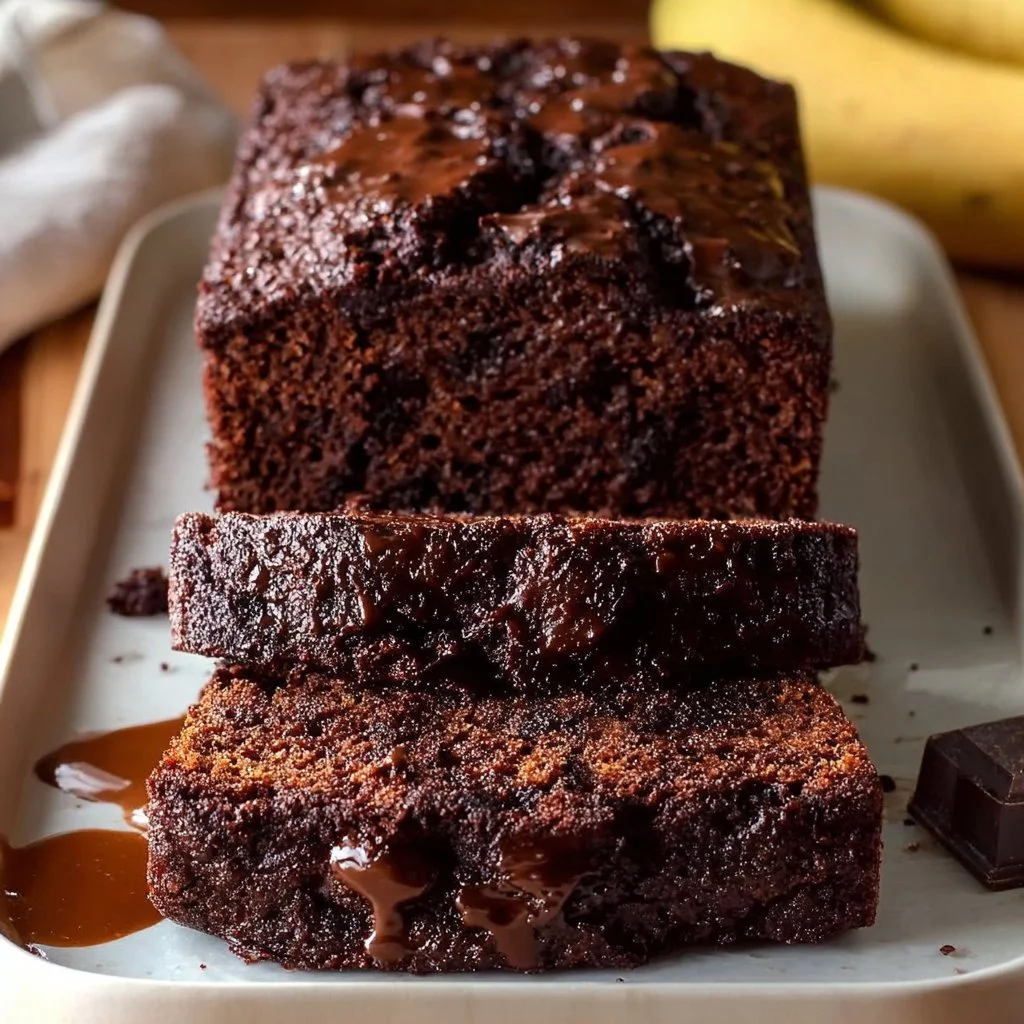 Healthy Chocolate Banana Bread