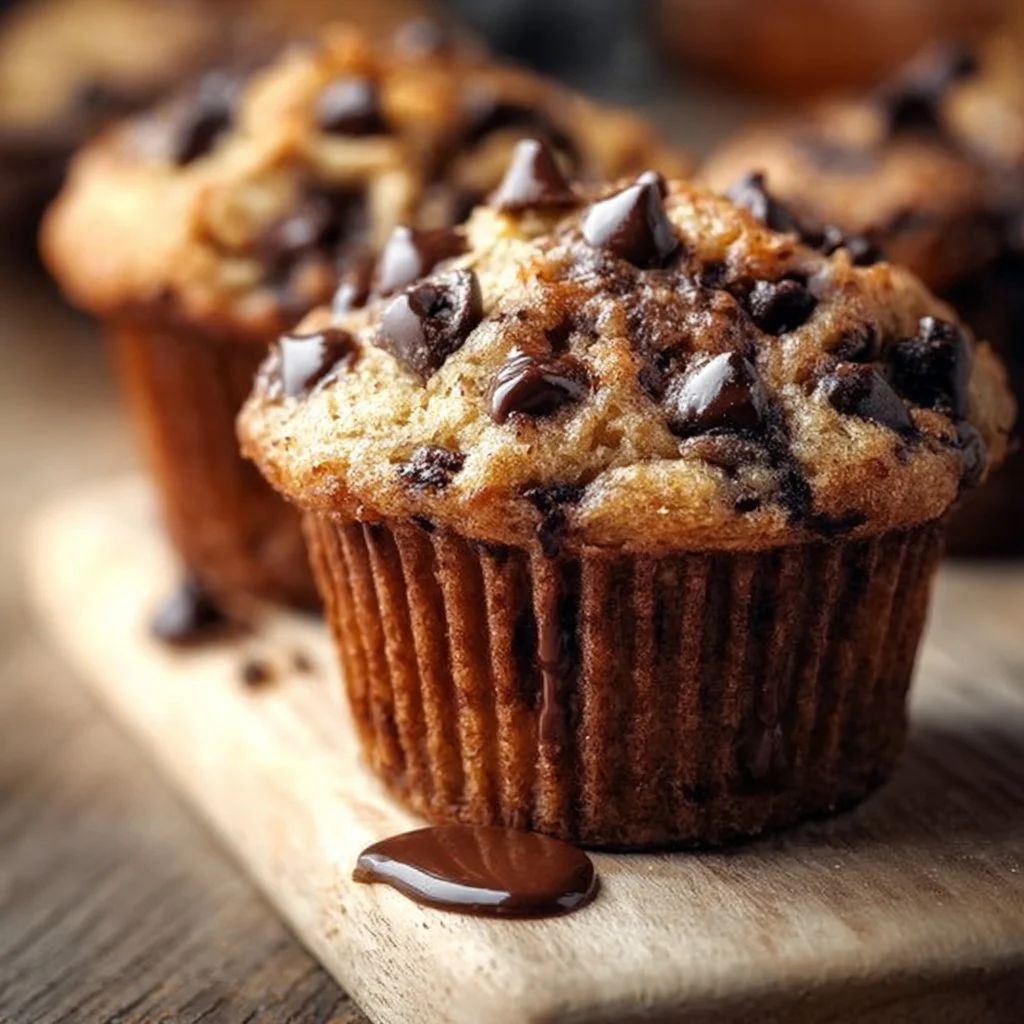 Healthy Greek Yogurt Chocolate Chip Muffins