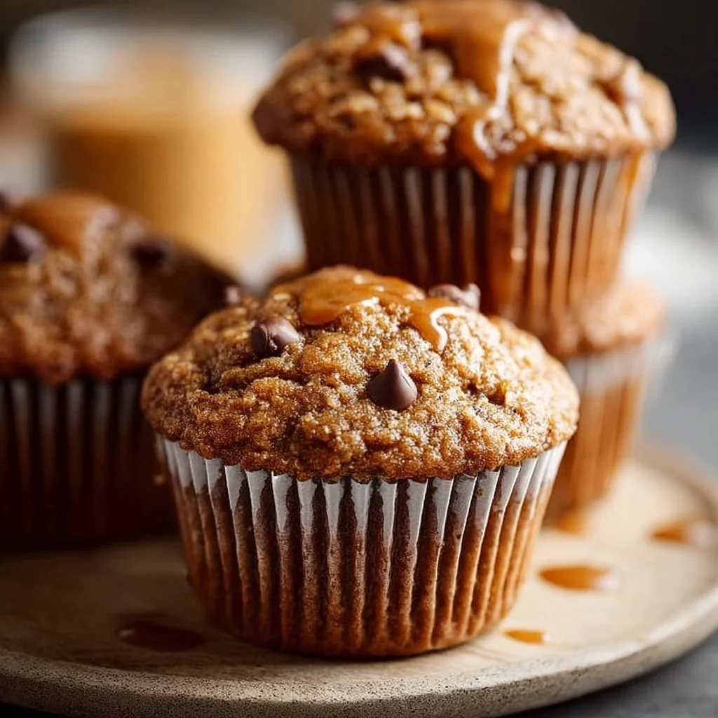 Healthy Peanut Butter Banana Muffins
