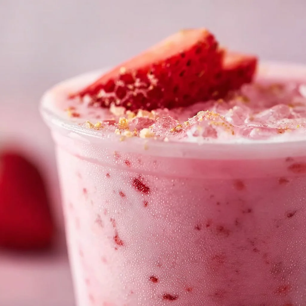 Healthy Pink Drink Strawberry Refresher