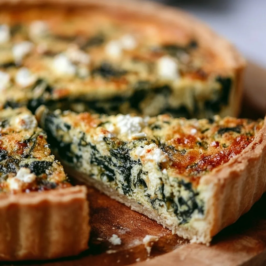 Healthy Spinach Feta Quiche
