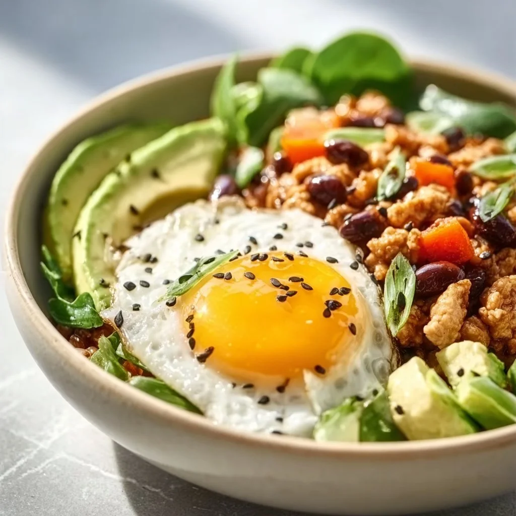 High Protein Power Bowl filled with fresh ingredients and rich in nutrients