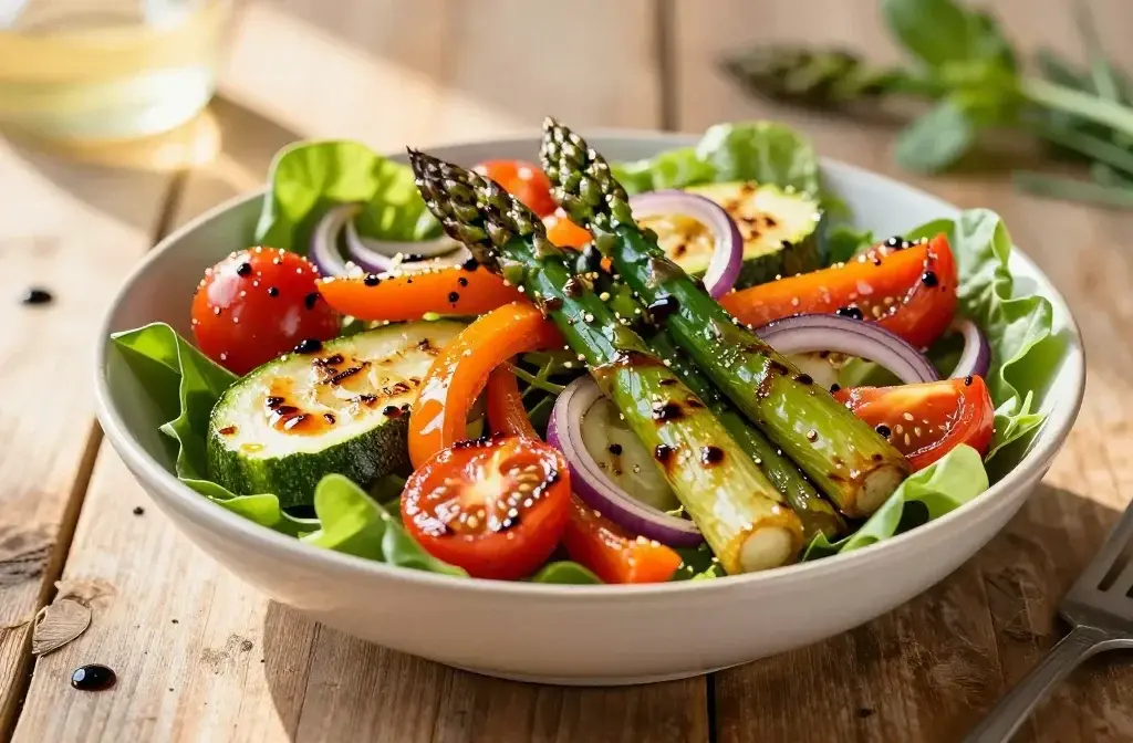 Creative Spring Salad with Roasted Veggies: Bright & Bold