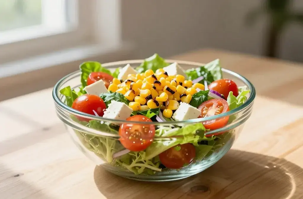 Summer-Style Spring Salad with Corn and Tomato: Bright, Easy Lunch Eats
