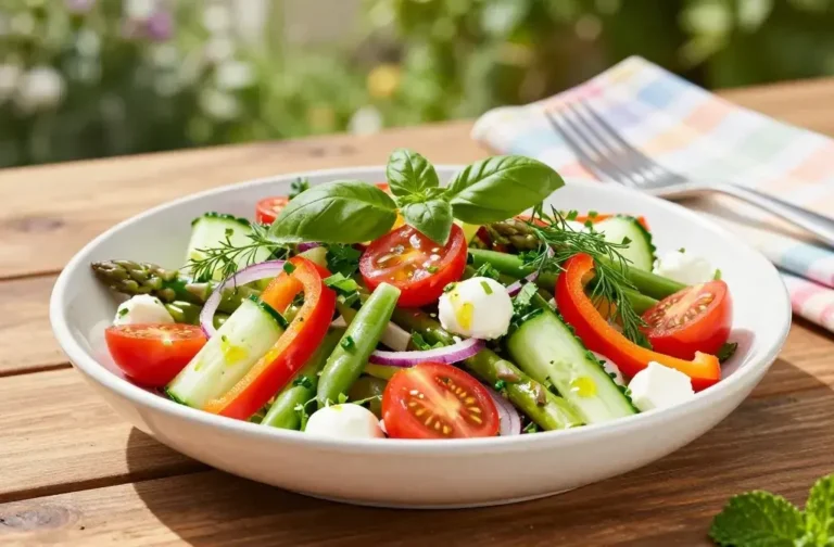 Spring Pasta Salad with Herbs and Veggies: Fresh & Flavorful
