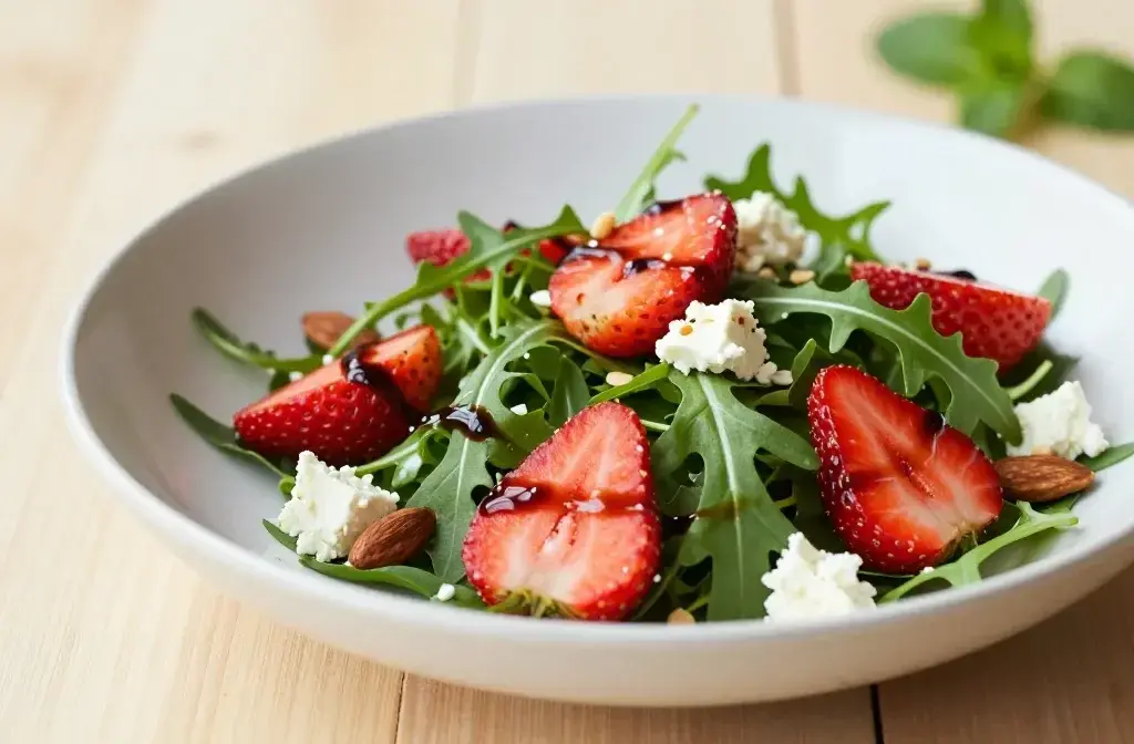Arugula Strawberry Spring Salad with Balsamic: Fresh Magic