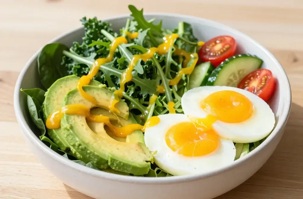 Brunch Salad Bowl with Eggs and Avocado: Bright & Bold Bites