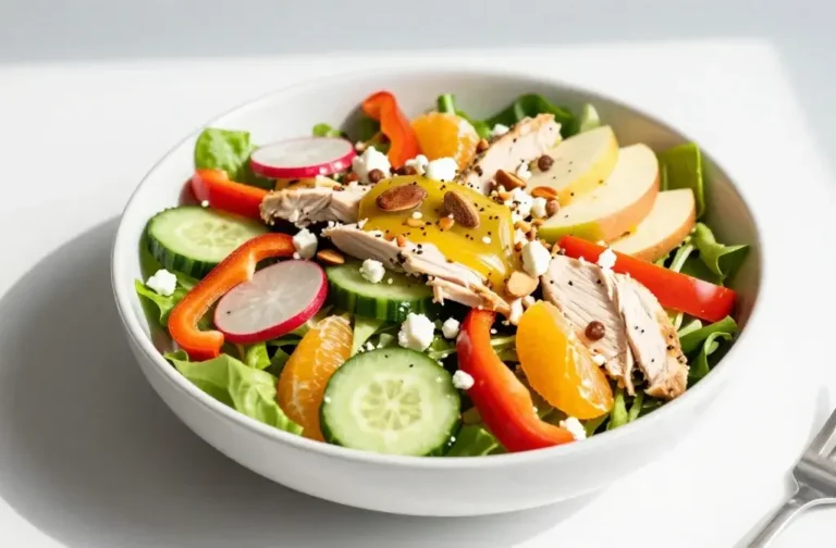 Spring Mix Chicken Salad Bowl for Lunch: Bright, Crunchy Lunch Wins