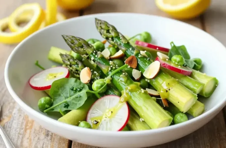 Asparagus Pea Spring Salad with Lemon Vinaigrette: Bright Crunch in Minutes