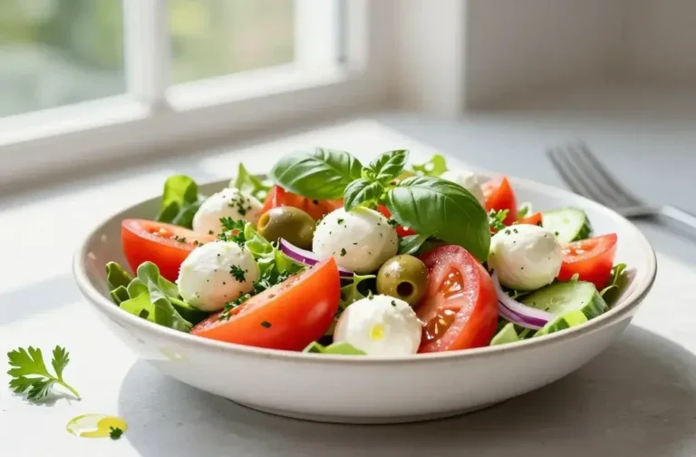 Chopped Italian Spring Salad with Mozzarella: Sunshine in a Bowl