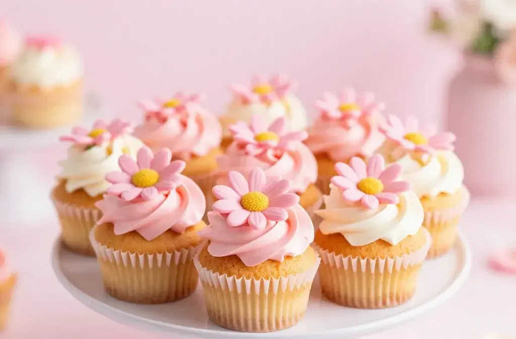 Pink Daisy Cupcake Bouquet: Edible Blooms of Joy