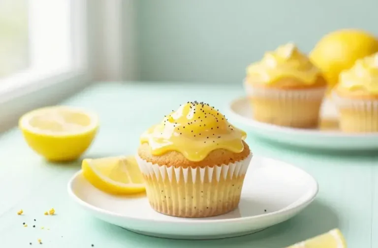 Lemon Poppy Seed Spring Cupcake Ideas Bright & Cheerful