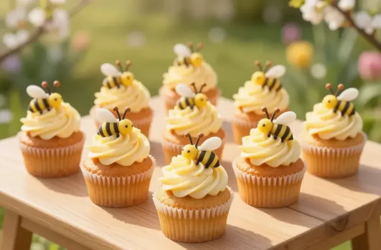 Bee-Themed Spring Cupcake Ideas with Honey Buttercream Buzz-Worthy Treats