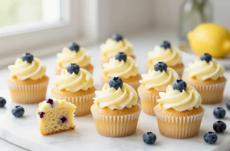 Lemon Blueberry Spring Cupcakes with Zest Frosting: Bright Bites
