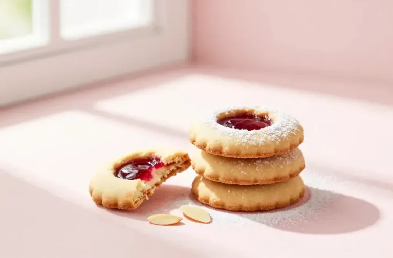 Raspberry Almond Linzer Spring Cookies: Delicate Delight