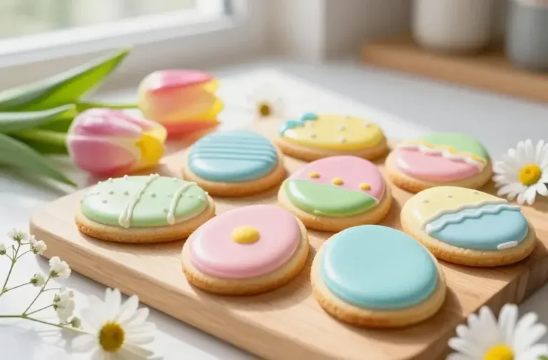 Decorated Easter Sugar Cookies with Spring Flowers: Delightful Edible Blooms