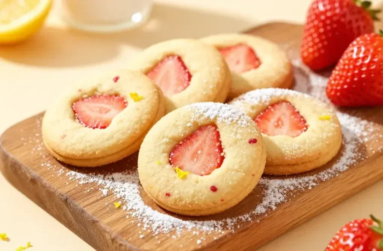 Strawberry Shortcake Spring Cookies: Sunrise Bites
