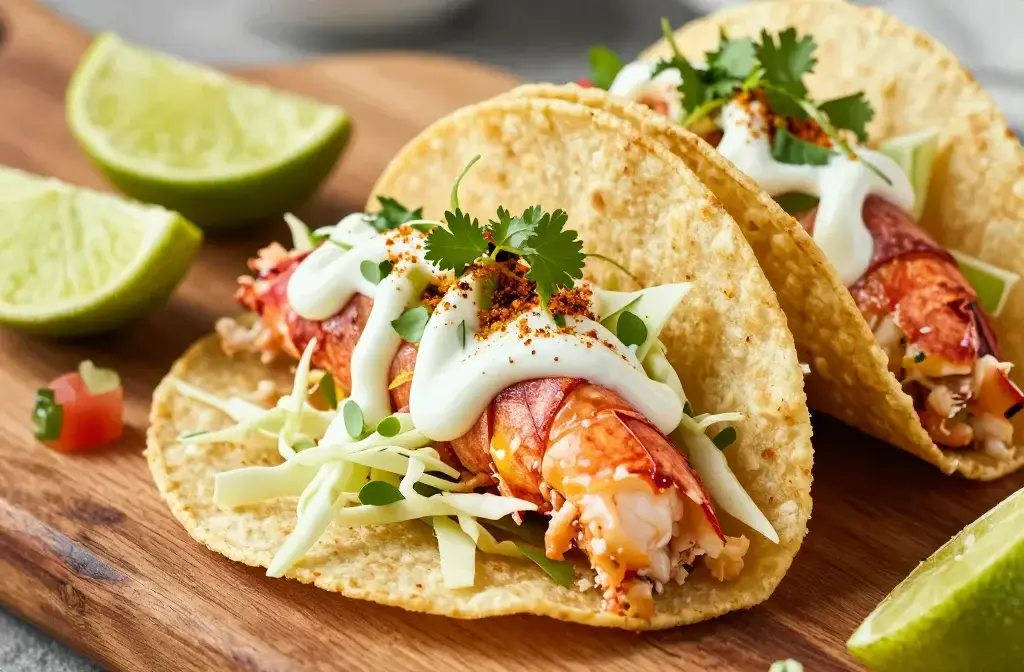 Lobster Tacos with Lime Crema: a Zesty Night Must-Try