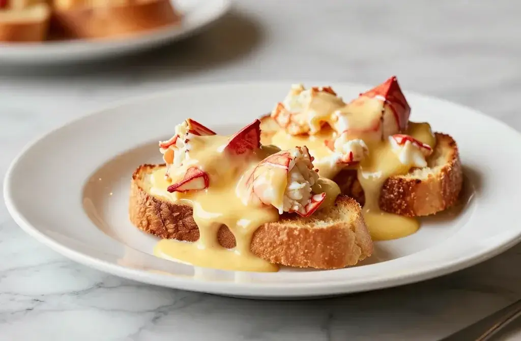 Lobster Newburg Over Toast Points: Indulgent Crunch