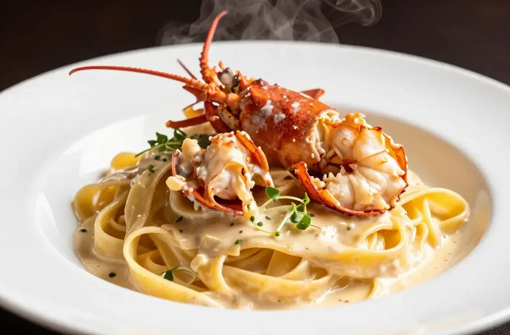 Lobster Alfredo Pasta with Creamy Sauce: Lux Bite