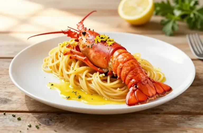 Lobster Spaghetti with Lemon Butter Sauce: a Bright, Dreamy Twist