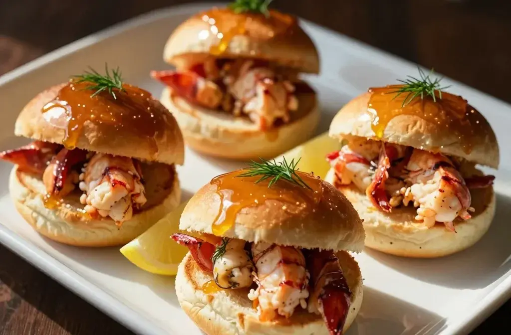 Mini Lobster Roll Sliders with Buttered Tops: Bite-Sized Luxury
