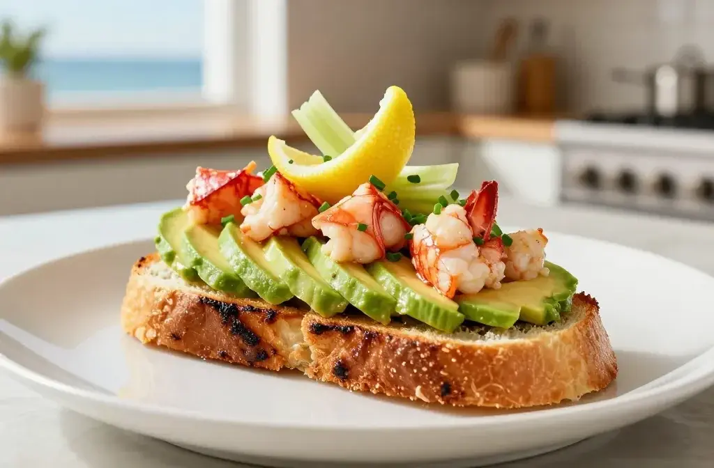 Avocado Lobster Roll on Toasted Brioche: Luxe Bites