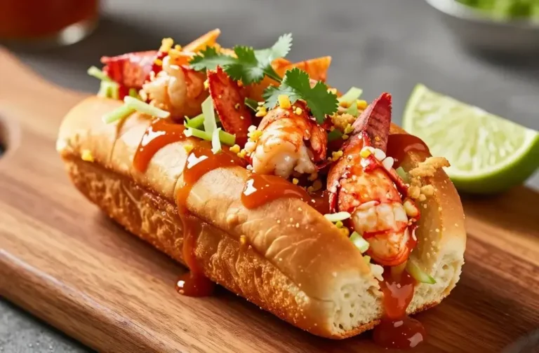 Spicy Sriracha Lobster Roll: a Fiery Ocean Bite