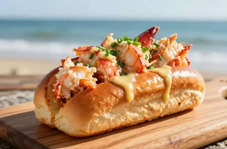 Hot Lobster Roll with Garlic Butter and Chives: Summer Bites