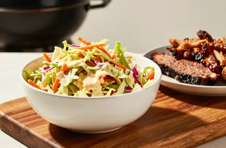 Bar Bq Sides: Creamy Slaw for Sandwiches — Crunchy Tangy Magic
