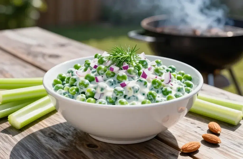 Cold Bbq Sides: Creamy Pea Salad Sparkle