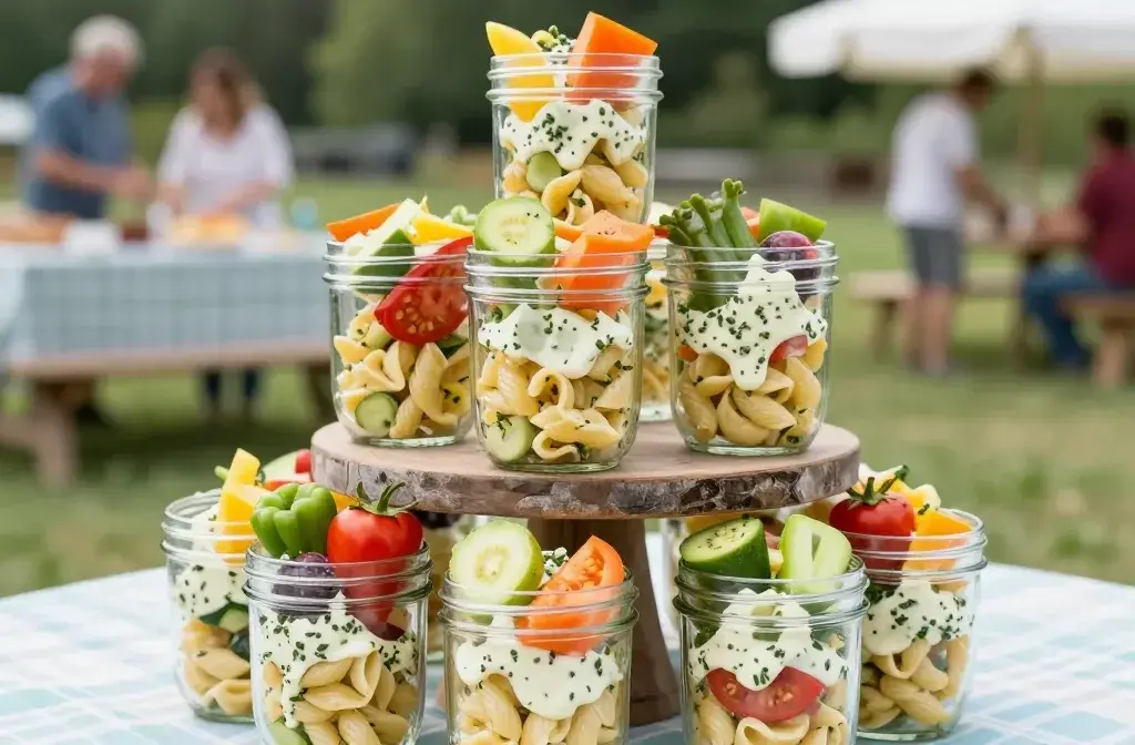 Sides Dishes for Cookout: Pasta Salad Cups That Wow