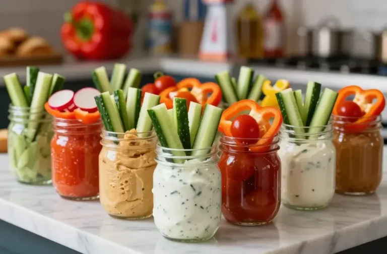 Super Bowl Style Healthy Veg Cups: Mvp Snacks