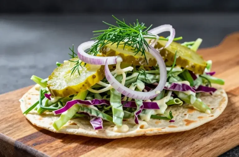 Side Dish for Wraps: Dill Pickle Slaw That Pops