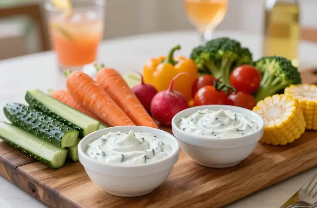 Party Tray of Summer Veg and Dip: the Crowd-Pleaser