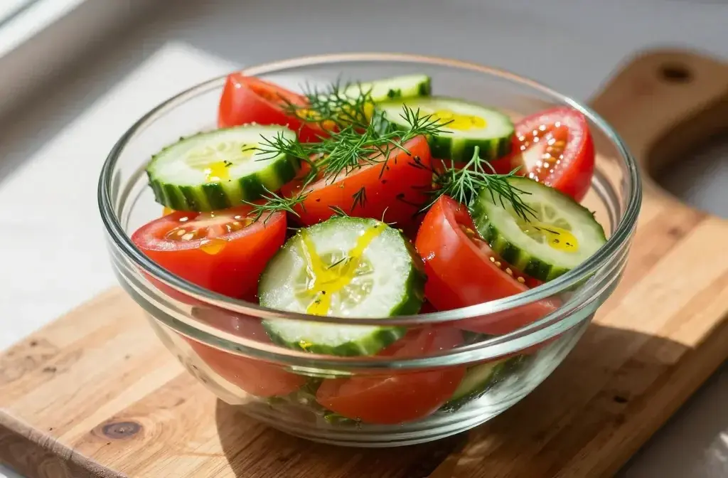 Low Carb Cucumber Tomato Salad: Fresh & Zippy