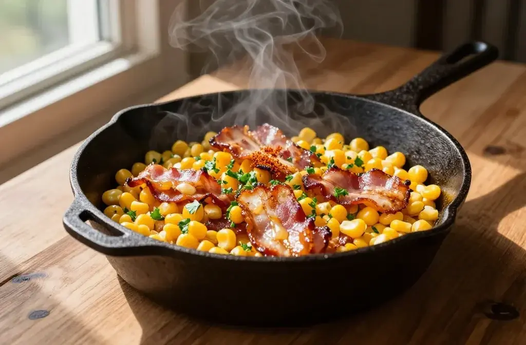 Skillet Corn with Bacon: Crispy, Sweet, Irresistible
