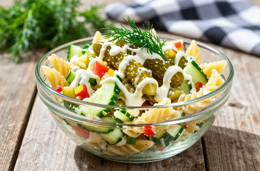 Tangy Pickle Pasta Salad: Zippy Summer Bites