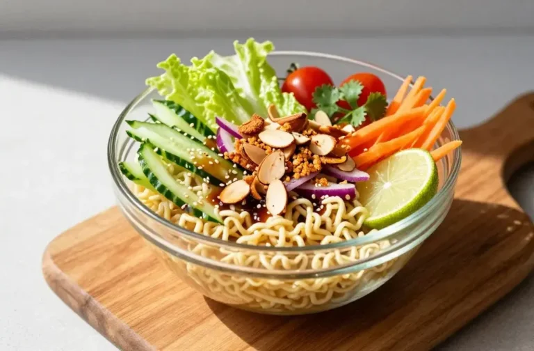 Top Ramen Salad with Toasted Almonds: Crunch Meets Cozy Magic