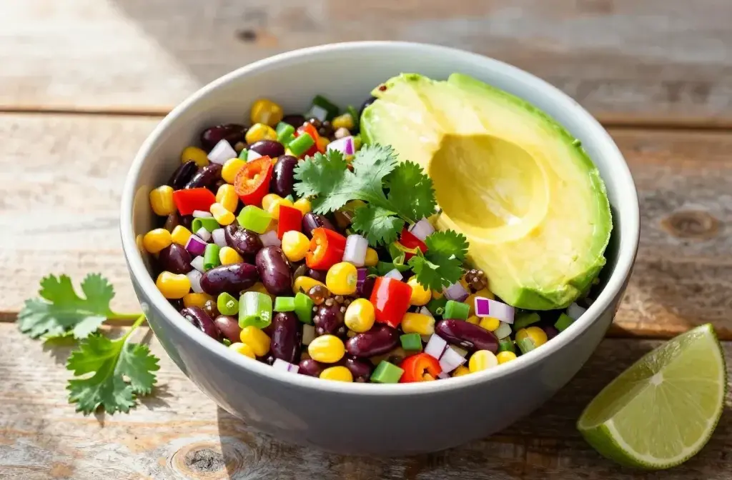 Healthy Cowboy Caviar with Avocado: Fresh Fiesta Bowlissimo