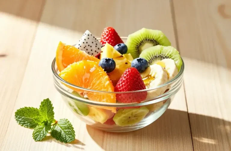 Fruit Salad with Honey Lime Dressing: a Bright Bash in a Bowl Rediscovered in 5 Minutes
