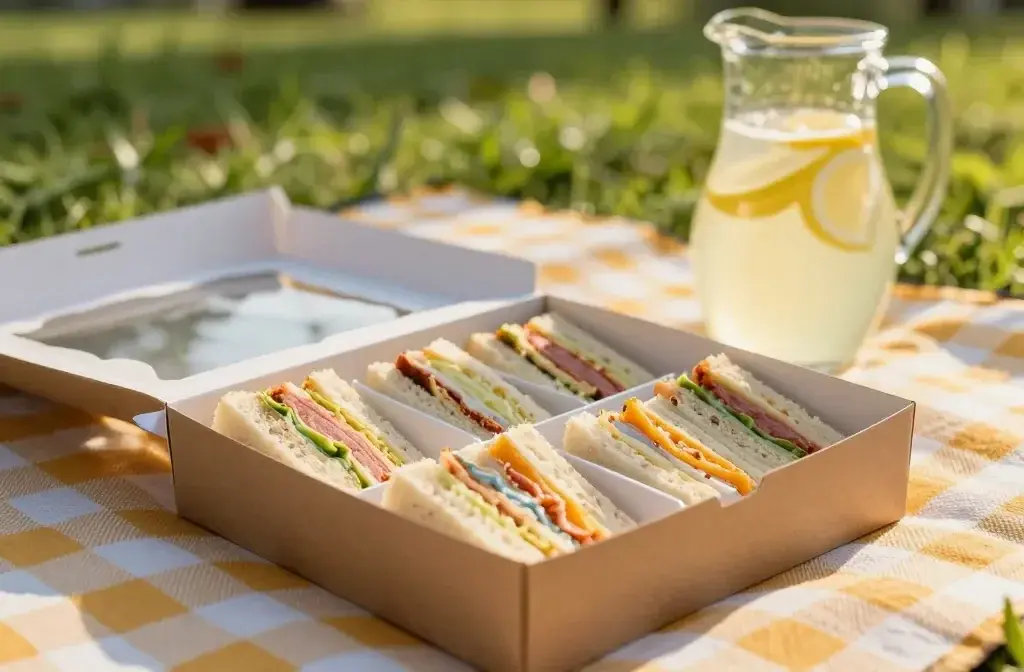 Picnic Lunch for Two: Finger Sandwich Box Magic