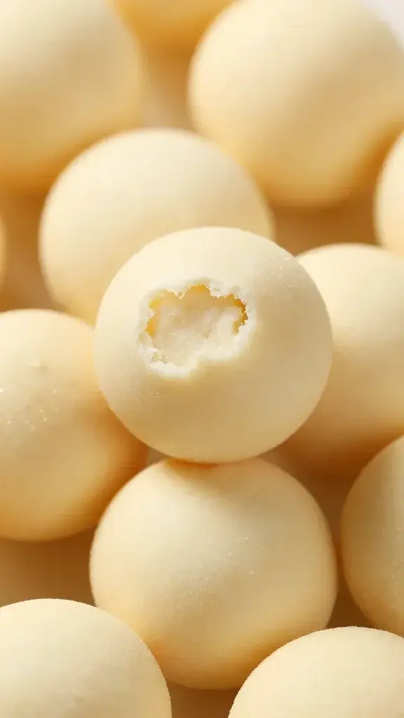 Macro shot of single bite-sized gluten-free pinwheel rounds