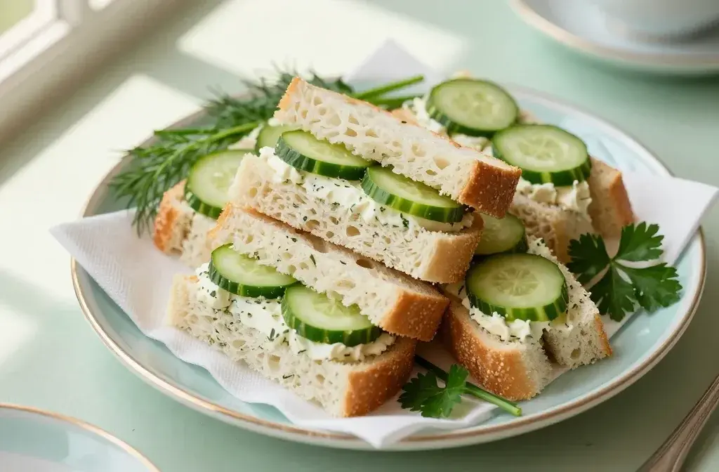 Savory Tea Sandwiches with Herbs: Tiny, Bright Bites