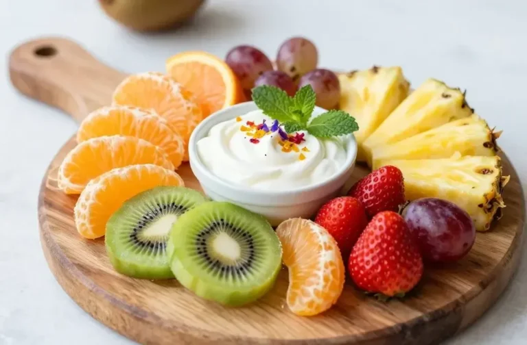 Cute Fruit Board with Honey Yogurt Dip: Easy Edible Wow
