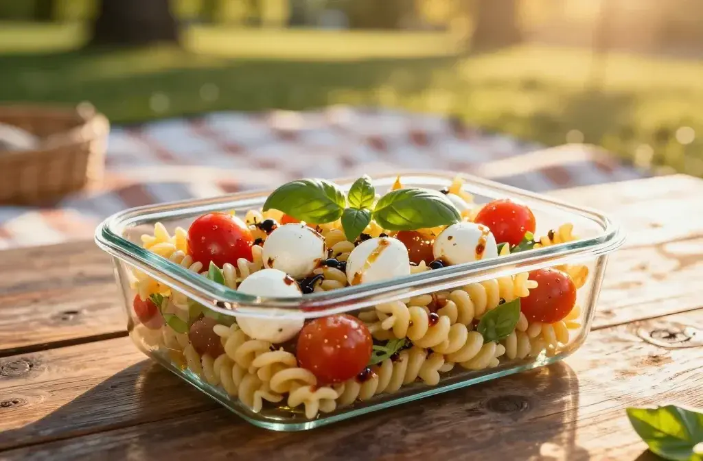 Caprese Pasta Salad for Picnic Lunch: Sunshine in a Bowl