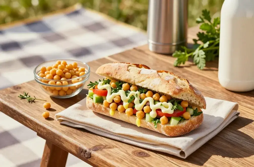 Chickpea Salad Sandwiches for a Healthy Picnic: Bright & Easy Bites