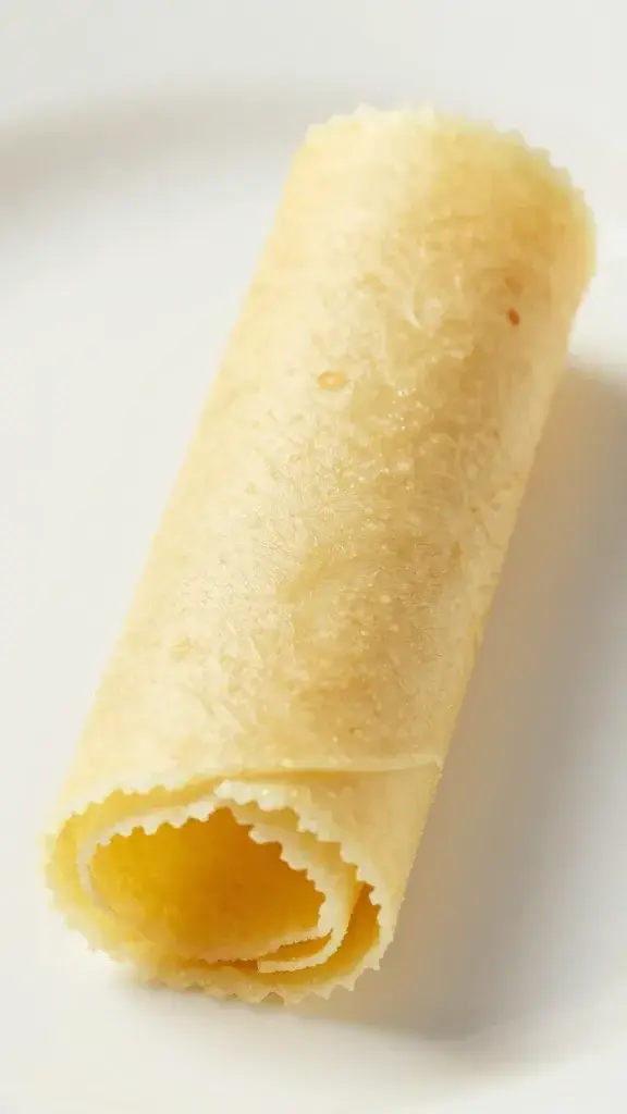 closeup of a single spiral Italian sub roll-up slice on a white plate
