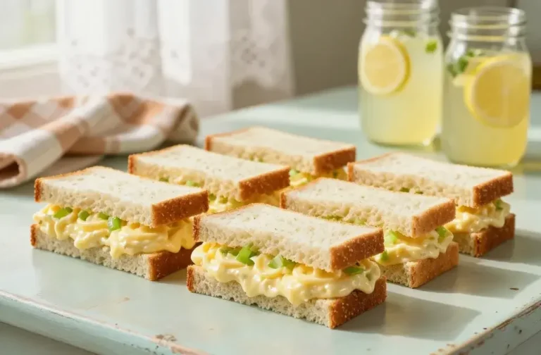 Classic Egg Salad Finger Sandwiches: Retro Crisps of Comfort